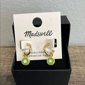 Madewell | Green Hoop Earrings 🍋‍🟩🥝